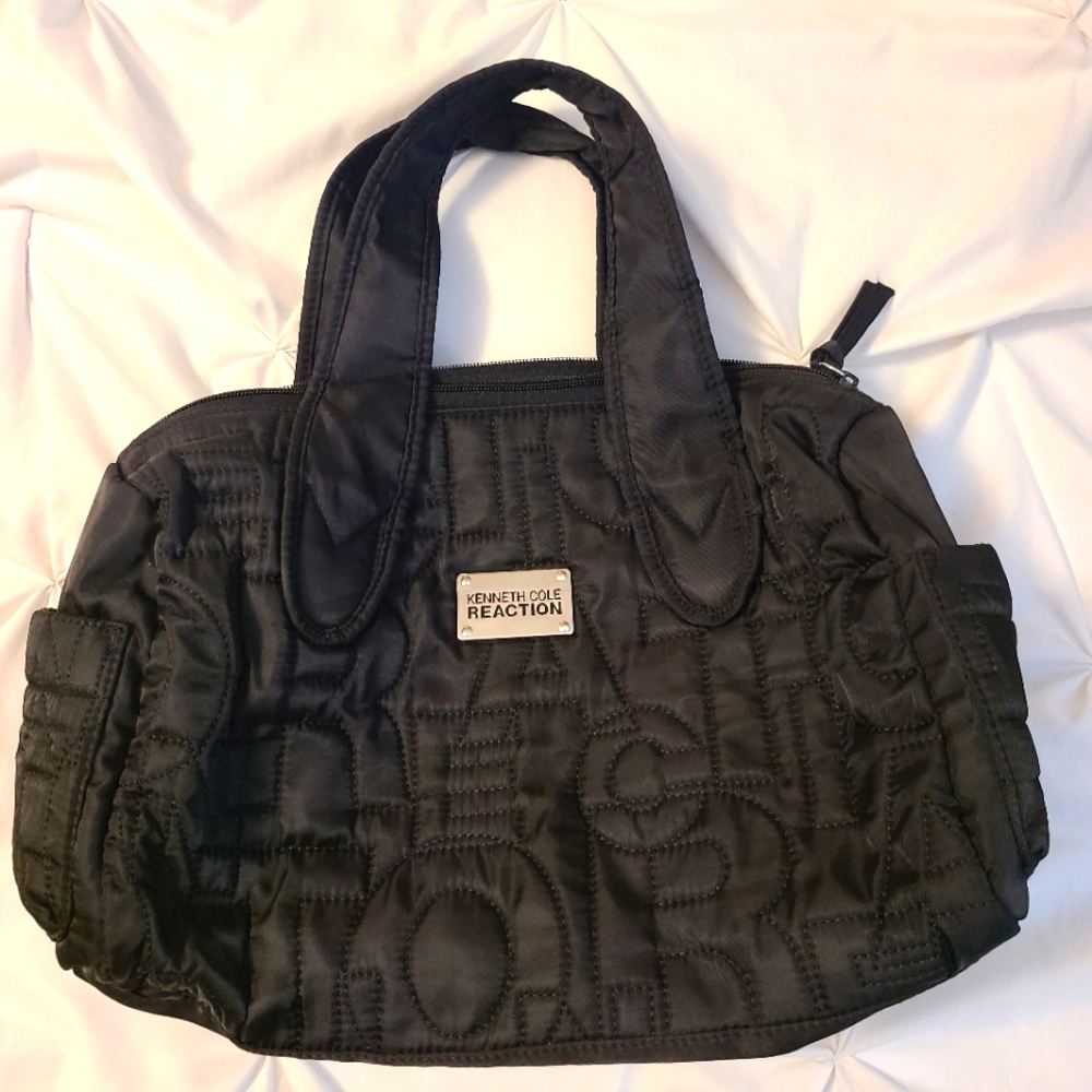 🖤 BLACK Kenneth Cole Reaction small studio/gym purse bag.